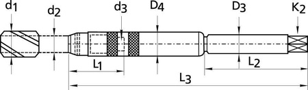 Przedłużka do gwintównika wielkosc 13-330mm FORTIS