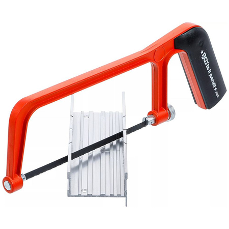 Aluminiowa piła do metalu ze skrzynką uciosową i brzeszczotem 150 mm, BGS Diy 2082