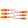 Zestaw 6 wkrętaków SLIM DRIVE płaskie + krzyżakowe + plus-minus, izolowanych VDE, Gedore VDE 2162-2172 PM-06, 2928701