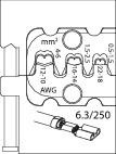 Moduł do zaciskania płaskich końcówek przewodów 0,5-6 mm², Gedore 8140-11, 1830651
