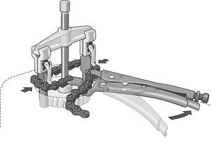 Klucz łańcuchowy, Gedore 136 K-105, 2307227
