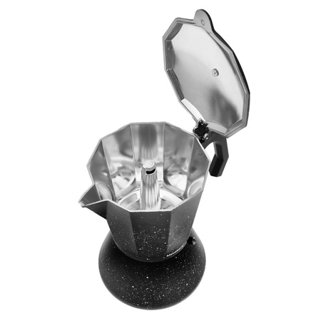 Kawiarka espresso, czarny marmurek 12 filiżanek Klausberg