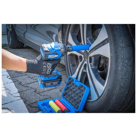 Zestaw 3 ochronnych nasadek udarowych głębokich 17/19/21 mm, napęd 1/2", BGS 74567