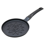 Patelnia do naleśników, wzór słoneczko, aluminiowa, nieprzywierająca powłoka, czarna, Ø18 cm, Klausberg, KB-7972