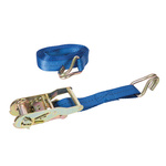 Pas transportowy z zapadką i hakiem typu J, 4 m x 30 mm - Mierzone 400 kg, udźwig 800 kg, Silverline 350060