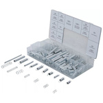 Zestaw sprężyn sprężyny naciągowe i dociskowe 200 szt., BGS 8047