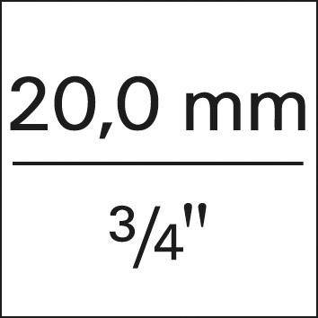 Nasadka 6-kątna 3/4" 22x mm FORTIS