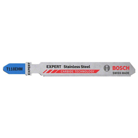 Brzeszczot do wyrzynarek T 118 EHM EXPERT Stainless Steel 3 szt., BOSCH
