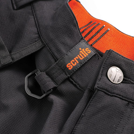 Spodnie z kieszeniami kaburowymi Tech, czarne, Rozmiar 46 R, Scruffs T56045