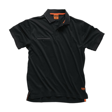 Koszulka robocza polo czarna Worker, Rozmiar S, Scruffs T54661