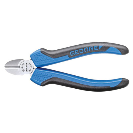 Szczypce tnące boczne chromowane 140 mm, model szwedzki, rękojeści 2K, Gedore 8314-140 JC, 6742730
