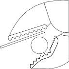 Szczypce zaciskowe ze śrubą regulacyjną 185 mm Gedore 137 7, 6406620