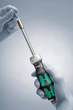 Rękojeść Kraftform Kompakt grzechotką dwukierunkową, wbudowanym magazynkiem i bitami 27 RA 1 SB Wera