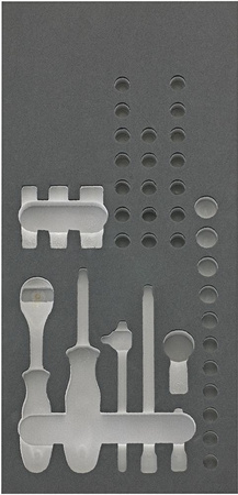 Moduł narzędziowy 1/3 Końcówki wymienne klucza nasadowegopusty 1/4" FORTIS