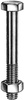 Śruby budowlane z nakrętką ocynk M16x160mm 25szt