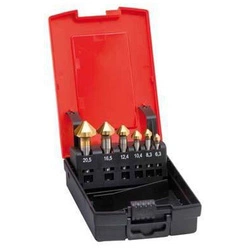 Zestaw pogłębiaczy stożkowych TiN, kształt C, 90°, 6,3-20,5mm FORMAT