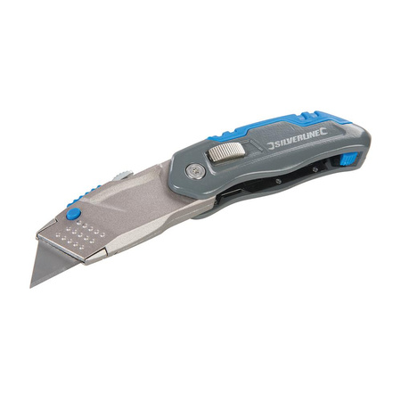 Nóż składany 165 mm z mechanizmem blokującym, Silverline 536978