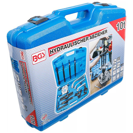 Zestaw ściągaczy hydraulicznych 10 t 25 szt., BGS 7729