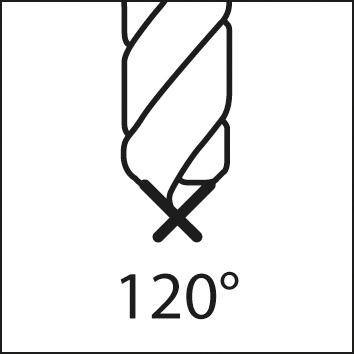 Nawiertak NC DIN1835 HSSCo5, kształt B 120°, chwyt cylindryczny 10,0mm FORMAT