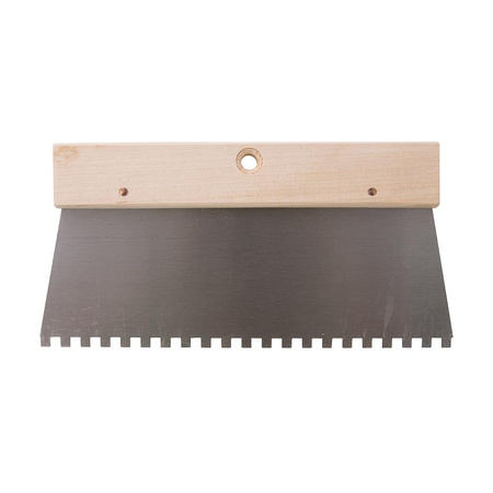 Szpachla do kleju- zębata, 250 mm - Ząb 6 mm, Silverline 515781