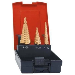 Zestaw wierteł stopniowych HSS TiN, 4-12/4-20/6-30mm FORMAT