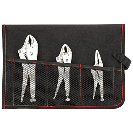 Zestaw 3 szczypiec zaciskowych w zwijanym etui FORMAT