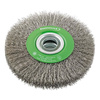Szczotka tarczowa, drut ze stali nierdzewnej, 200x30mm FORMAT