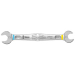 Klucz płaski dwustronny 10x11 mm do wąskich przestrzeni, podwójny profil 6-kątny, kąt pracy 15° JOKER 6005 Wera