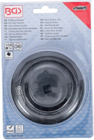 Klucz do filtra oleju 36-kątny Ø 93 mm do Ford Motorcraft, BGS 1039-93-36