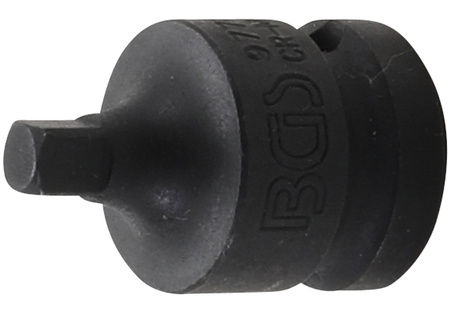 Adapter udarowy gniazdo czworokątne 12,5mm 1/2" - trzpień czworokątny 6,3mm 1/4" (9778) BGS