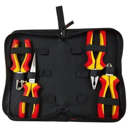 Zestaw szczypiec izolowanych VDE etui 4szt FORTIS