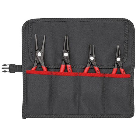 Zestaw szczypiec do pierścieni osadniczych w zwijanym etui 4-częściowy KNIPEX 00 19 57