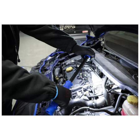 Lampa na maskę silnika COB-LED z akumulatorem i mocowaniem rozporowym 2 lampy robocze COB-LED, BGS 85306