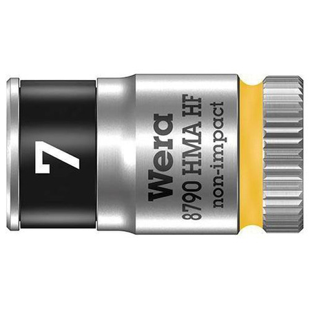 Wymienna końcówka klucza nasadowego Zyklop 1/4" 7x23 mm z funkcją przytrzymywania 8790HMA HF Wera