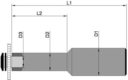 Uchwyt do tarcz pilarskich D 100 x 22 mm Tschorn D1835B