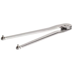 Klucz do nakręt.z otwor. czolowymi,nastawny,. 11-60mm/3mm z czopem stal nierdz AMF