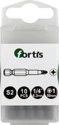 Bity 1/4 DIN3126 Pozidriv PZ 1 x 50mm 10szt FORTIS