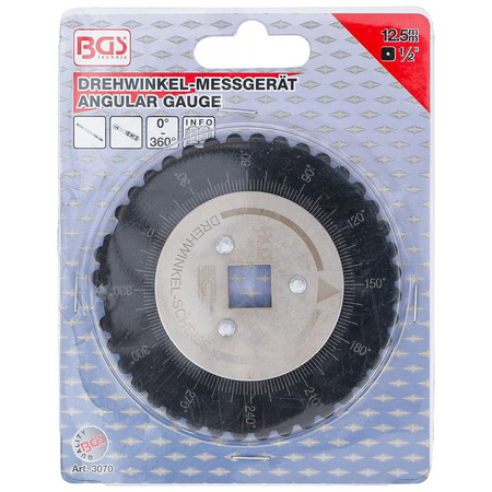 Miernik kąta obrotu z magnesem do dokręcania o kąt obrotu 12,5 mm (1/2"), BGS 3070