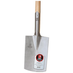Łopata budowlana trzonek jesionowy uchywyt okrągły 285 x 180 mm dł. 100cm IDEAL