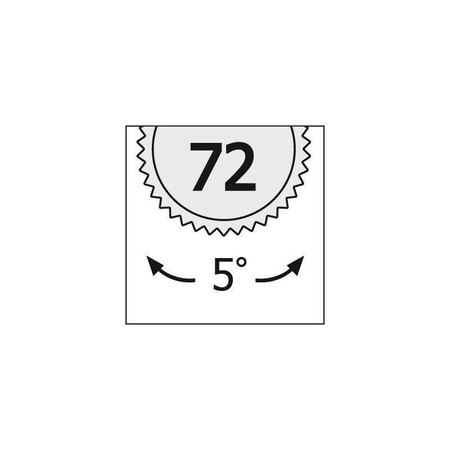 Grzechotka dwukierunkowa 1/4" 72 zęby, 90 mm, FORMAT