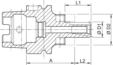 Oprawka do tulejek zaciskowych D69893A HSK-A100 27x 60mm Fortis