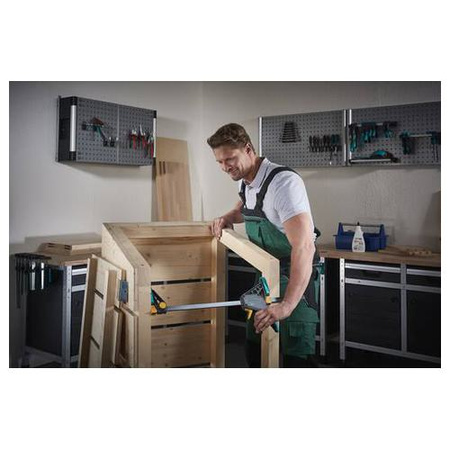 Ścisk jednoręczny wysięg 100mm siła 120kg PRO L WOLFCRAFT