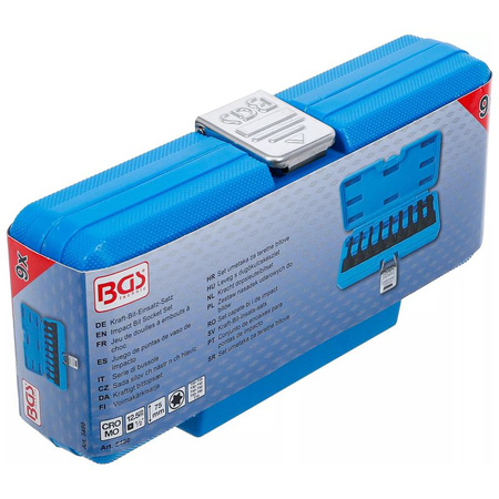 Zestaw 9 udarowych nasadek z bitem, profil T (Torx) T20-T70, napęd 12,5 mm (1/2"), BGS 5480