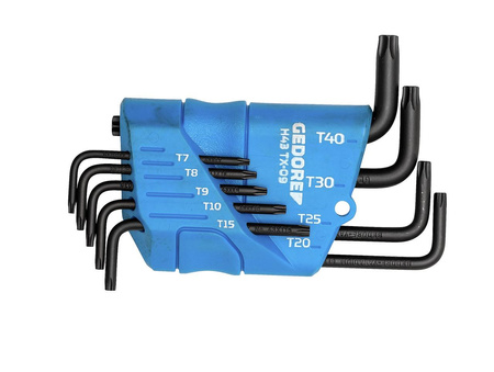 Zestaw kluczy imbusowych TORX T10-T45 Gedore H 43 TX-08, 1531433