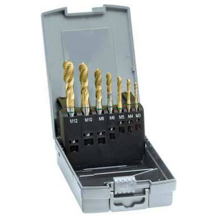 Zestaw gwintowników maszynowych, DIN371/376 HSSE TiN, kształt C, M3-M12 GÜHRING