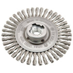 Szczotka garnkowa X-LOCK,drut stalowy pleciony 125x6x mm Osborn