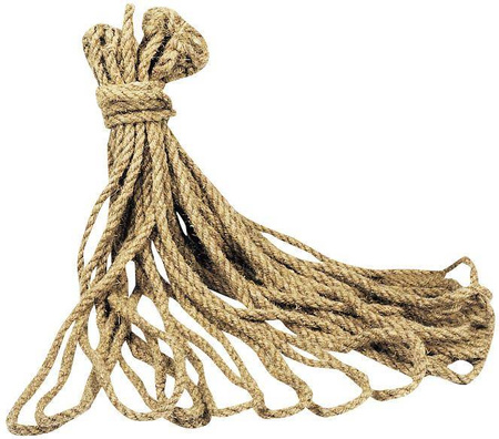 Lina sznurek z konopi 10mm po 3m