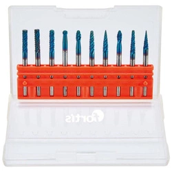 Zestaw pilników obrotowych małych 3mm 10szt FORTIS