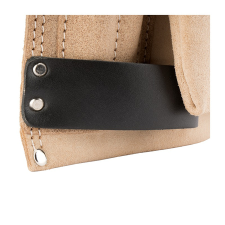 Skórzany pas narzędziowy, 6 kieszeni, pętla na młotek BELLOTA