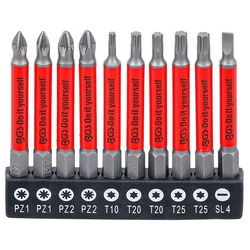 Zestaw bitów magnetycznych antypoślizgowych 70 mm, 10 szt. (4831) BGS